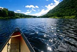 Canoe on the Jacques-Cartier River