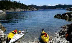 Kayak in Quadra Island, BC