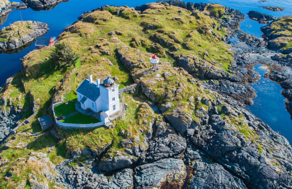 Haugesund, phare dans la baie