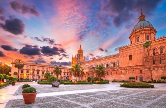 Palermo, sunset