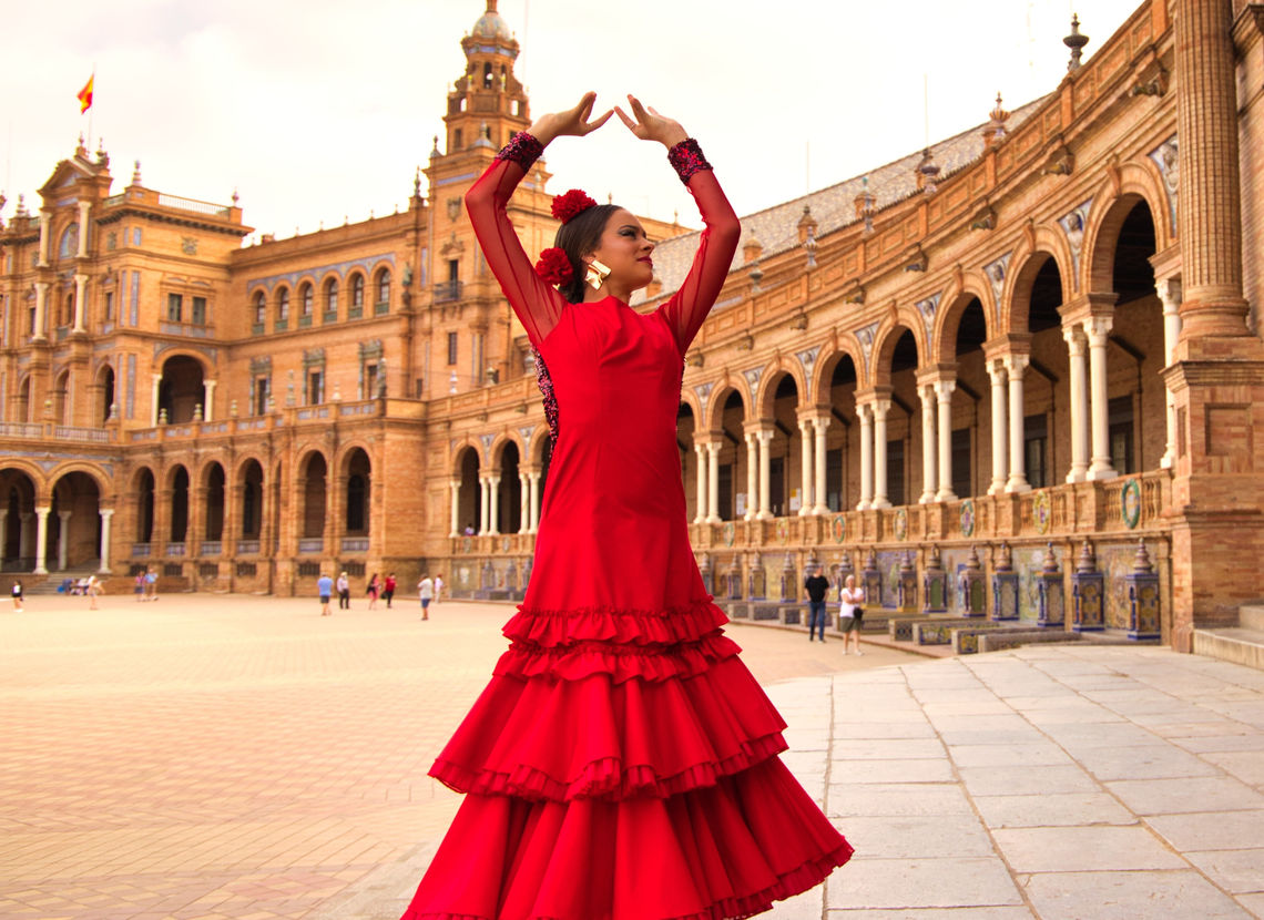 Seville, flamenco dancer