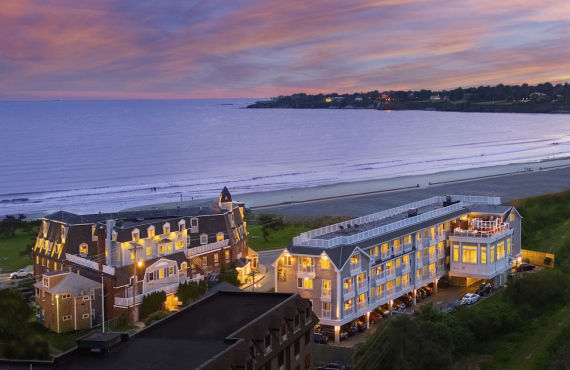 Aerial view of the hotel