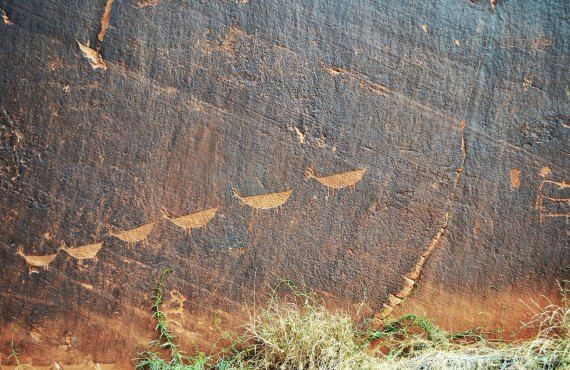 Pétroglyphes du mur du canyon