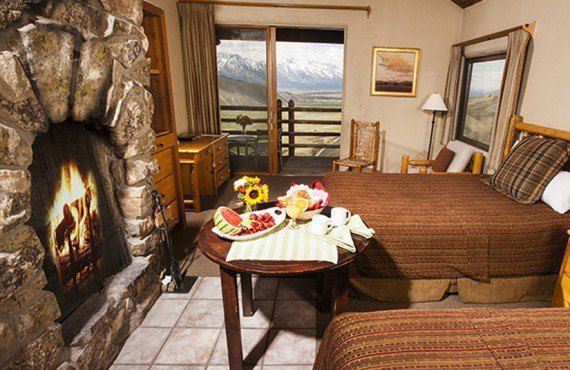 Spring Creek Ranch - Chambre 2 lits avec foyer