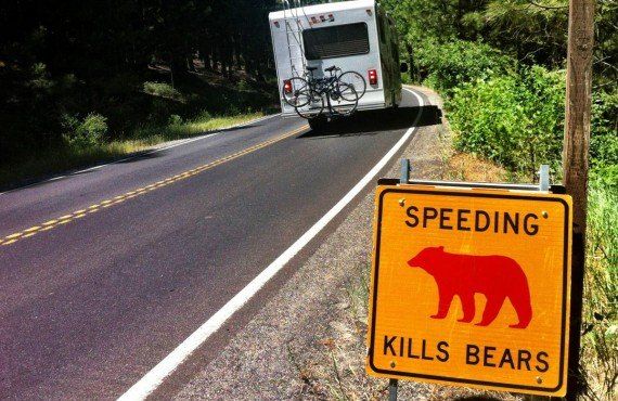 Les fameux panneaux routiers du parc Yosemite (Authentik USA, Simon Lemay)