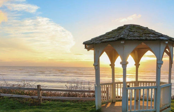 Ocean front gazebo