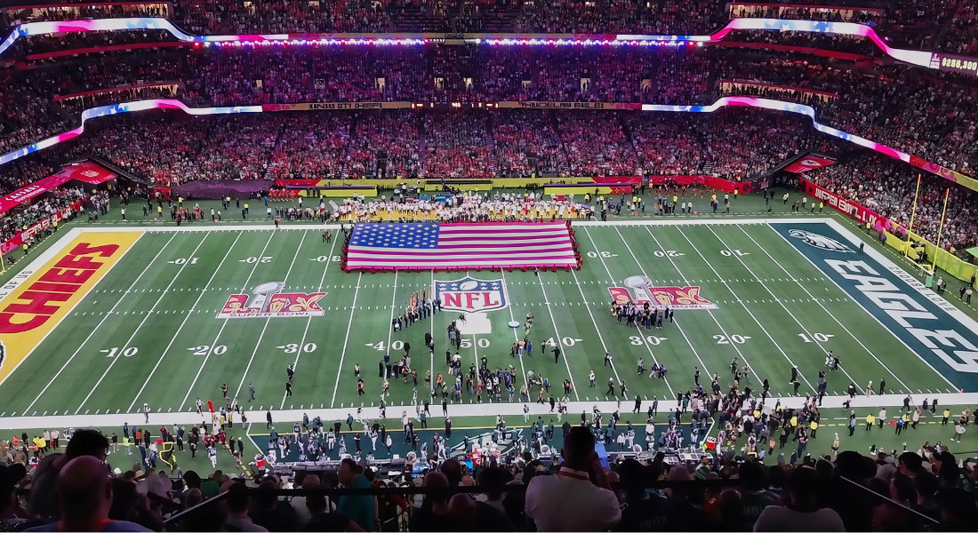 Match de la NFL Match de football de la NFL vu des gradins