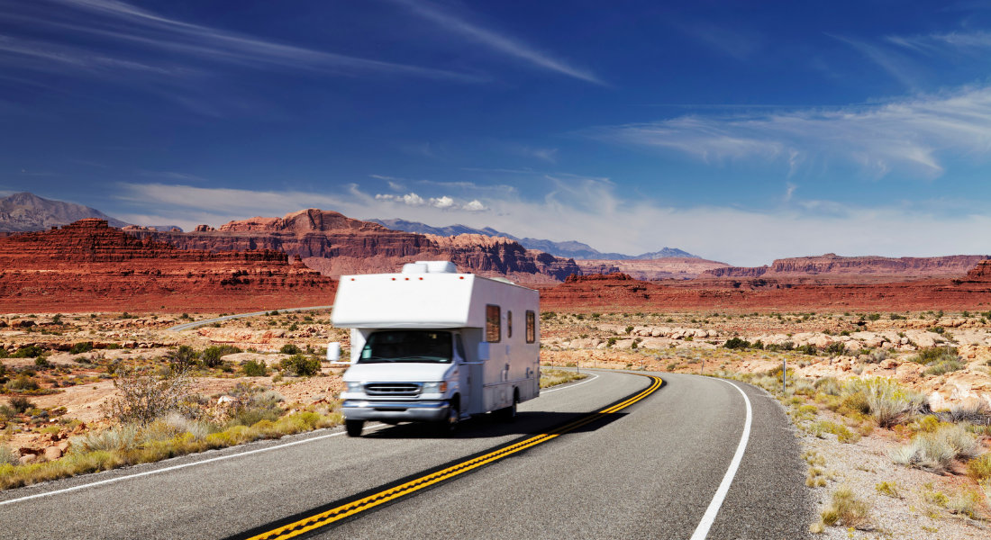 Camping car en Arizona Camping car qui roule en Arizona