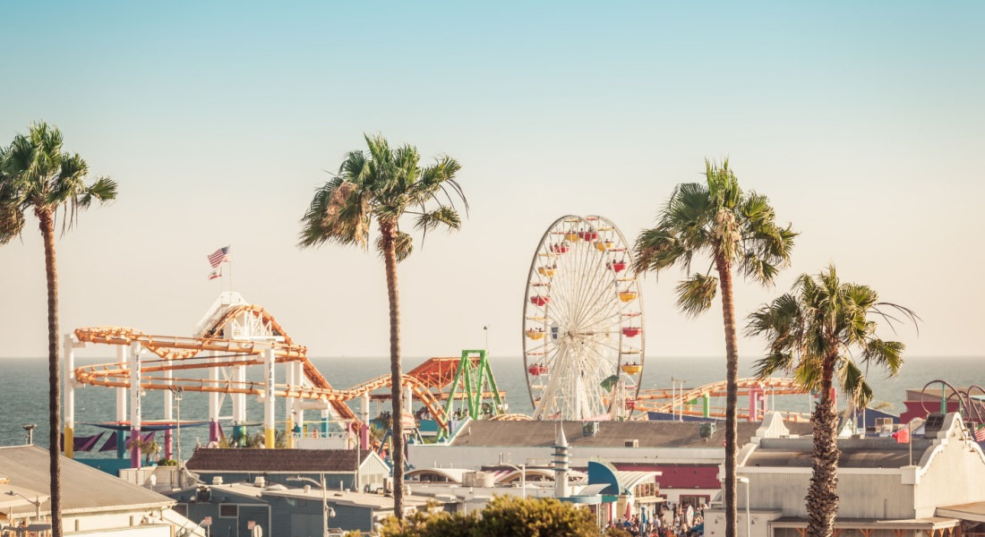 Vue sur le Santa Monica Pier Santa Monica, Los Angeles
