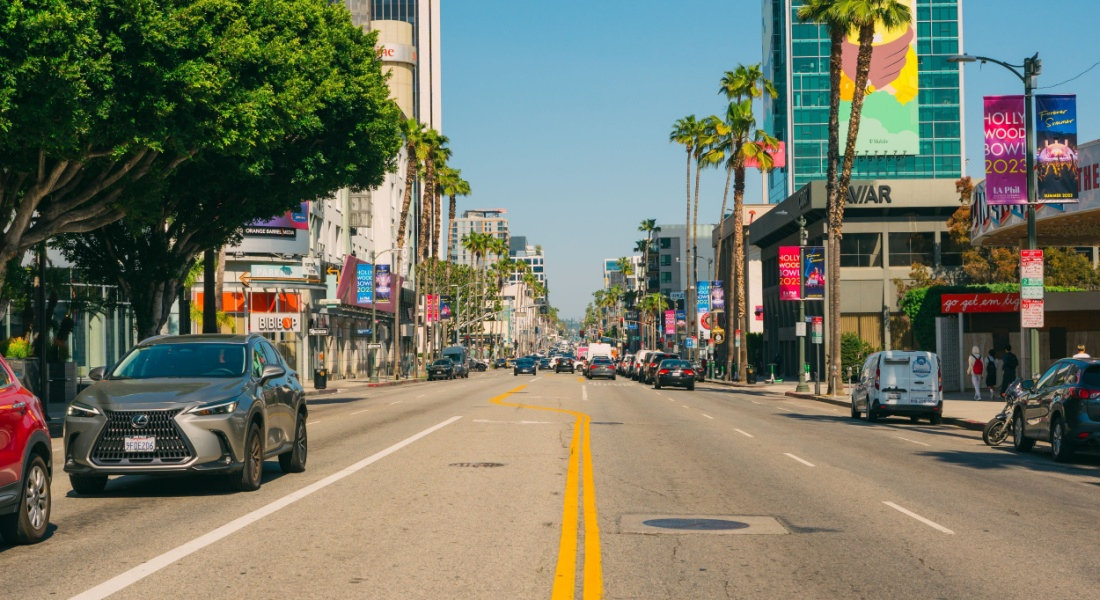 Les rues animées de West Hollywood West Hollywood, Los Angeles