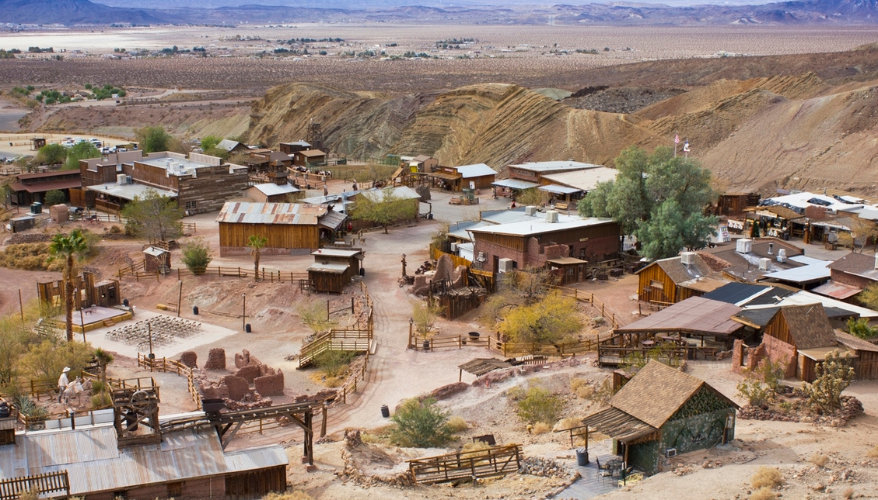 Calico Ghost Town près de la Route 66 en Californie Ancienne ville minière de Calico Ghost Town en Californie sur la Route 66