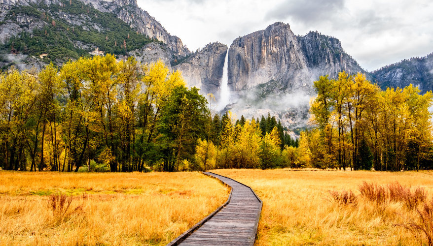Yosemite en automne Vue sur Yosemite National Park en automne