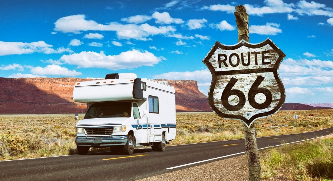 route 66 road trip route 66 sign