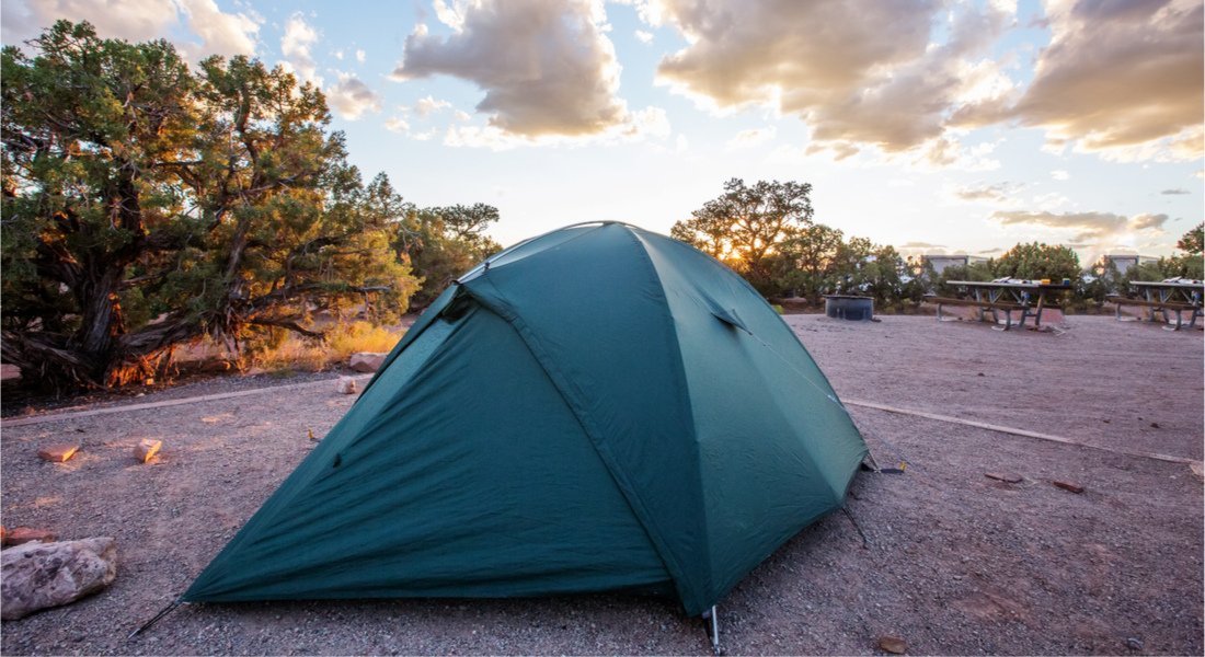 Un emplacement de camping au coeur du parc Canyonlands