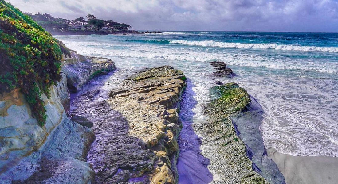 Vue sur la plage Carmel en Californie