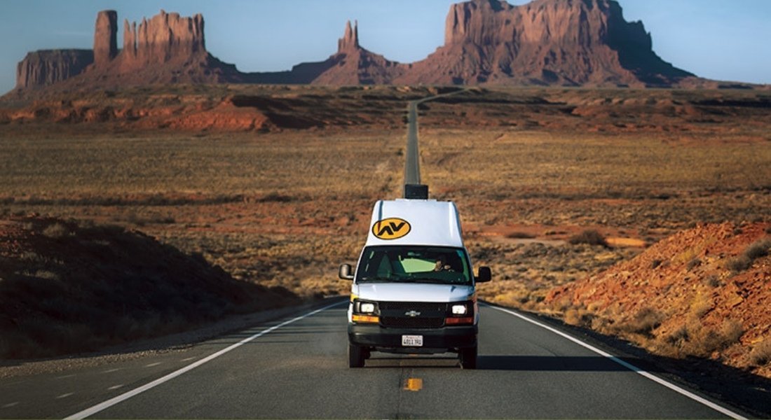Van in Monument Valley