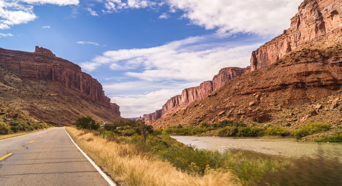 Vue sur la Colorado River Scenic Drive