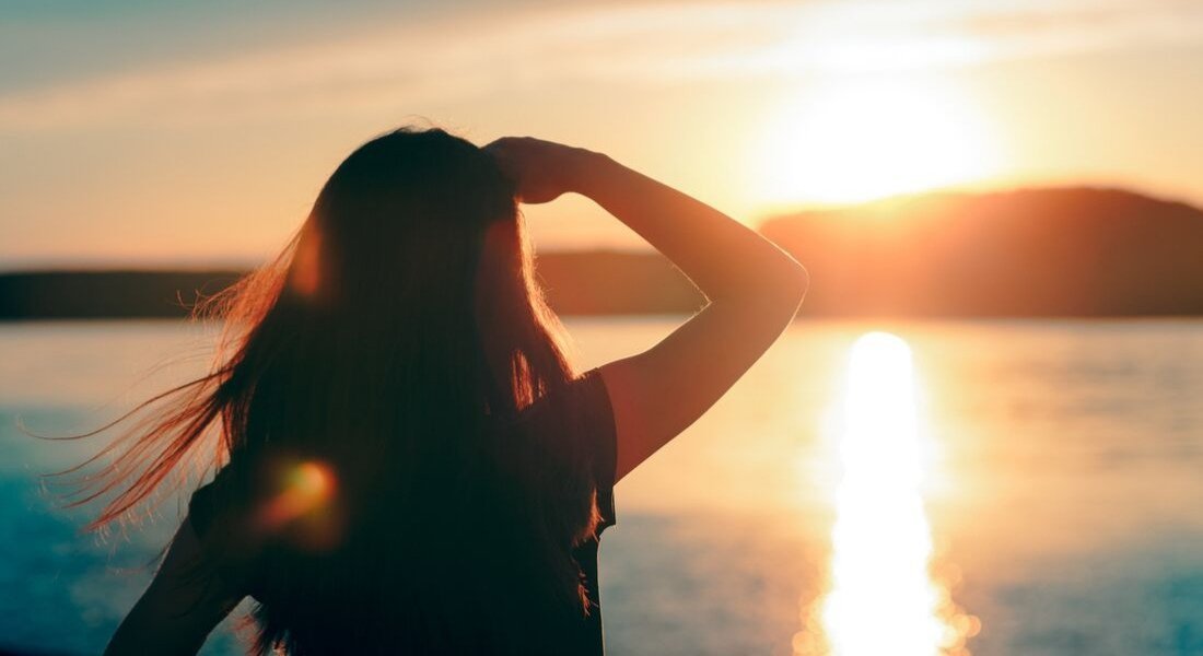 coucher de soleil l'océan Pacifique