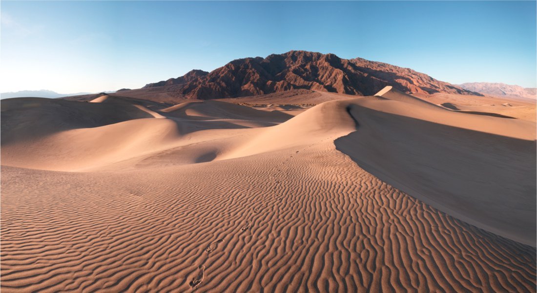 Dunes de sable dans le parc de la Vallée de la mort