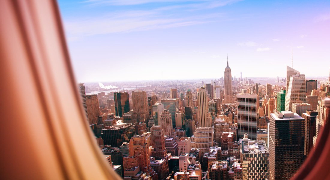 aerial view of New York 