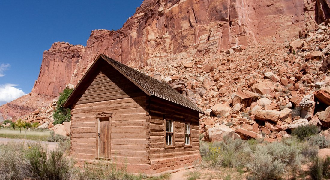 Fruita School dans le parc de Capitol Reef
