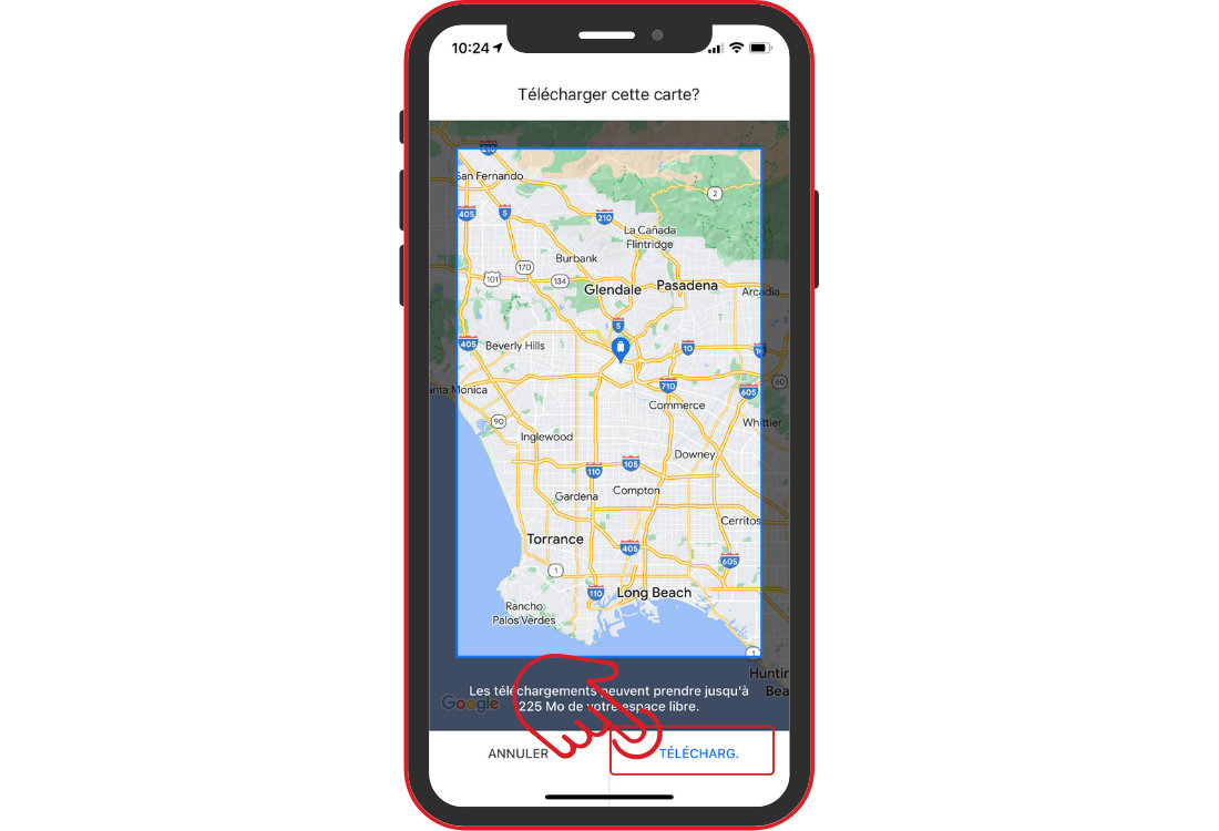 Google maps hors ligne iPhone