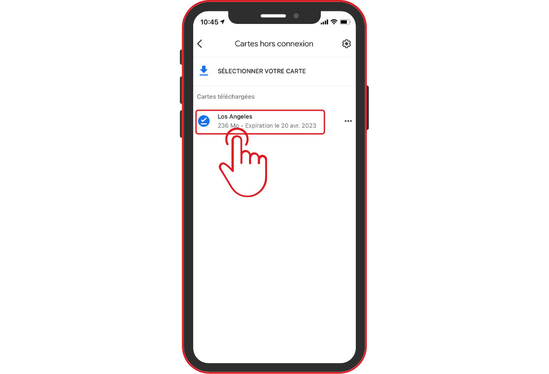 Google maps hors ligne iPhone