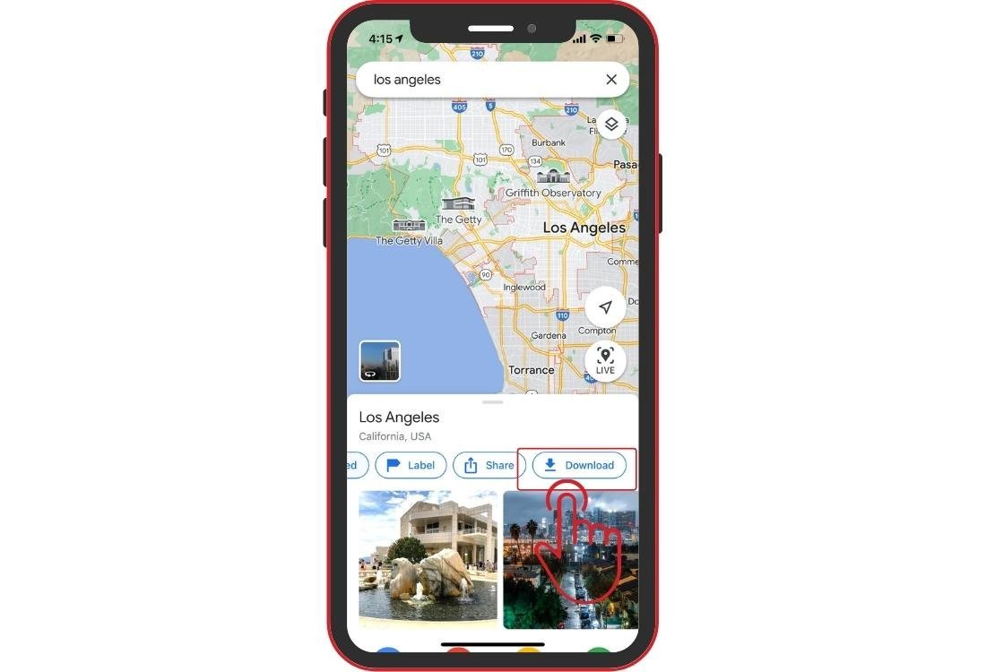 google maps while on vacation