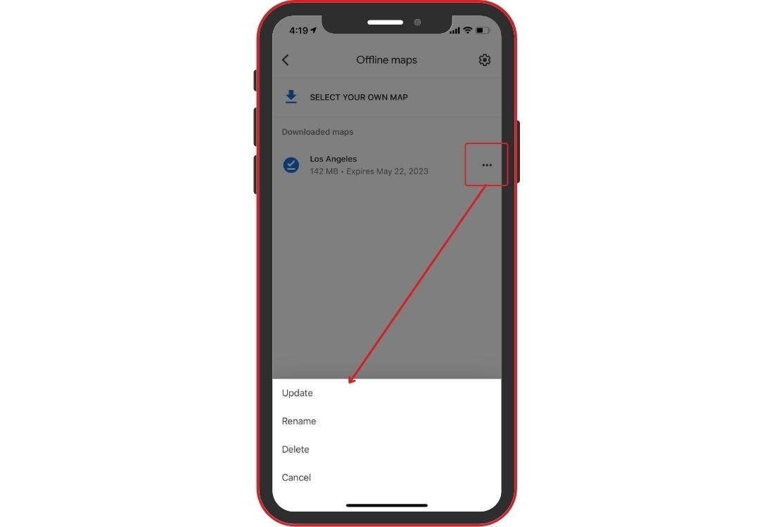 google maps without data android