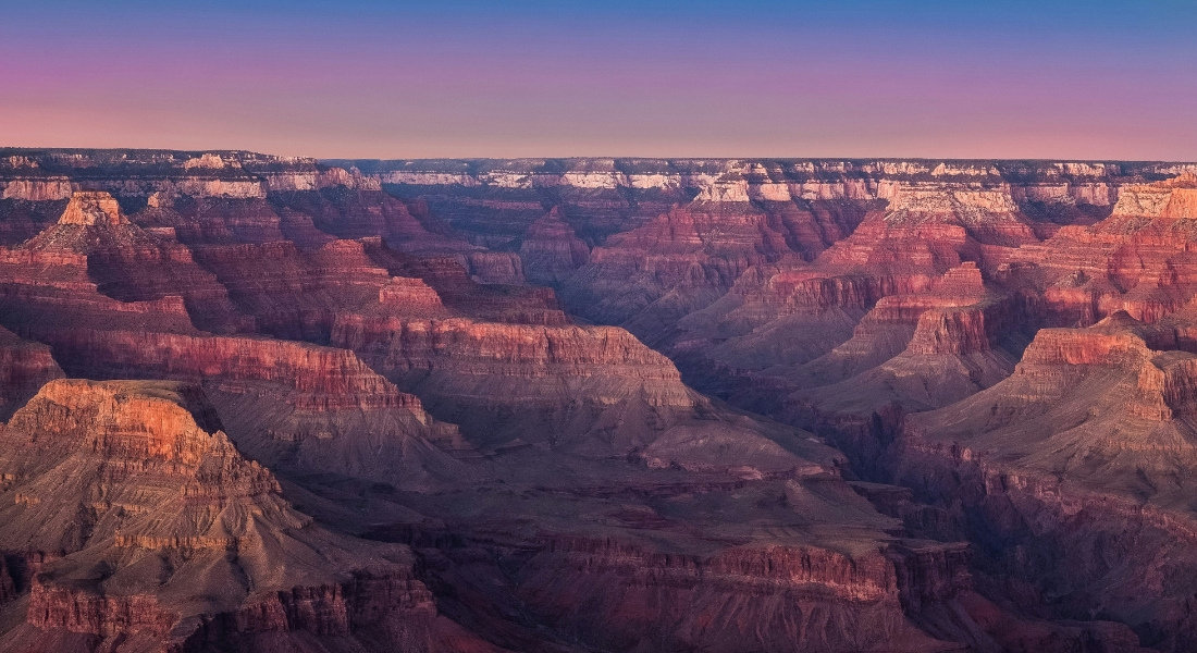 parc national au nevada Le Grand Canyon au coucher du soleil