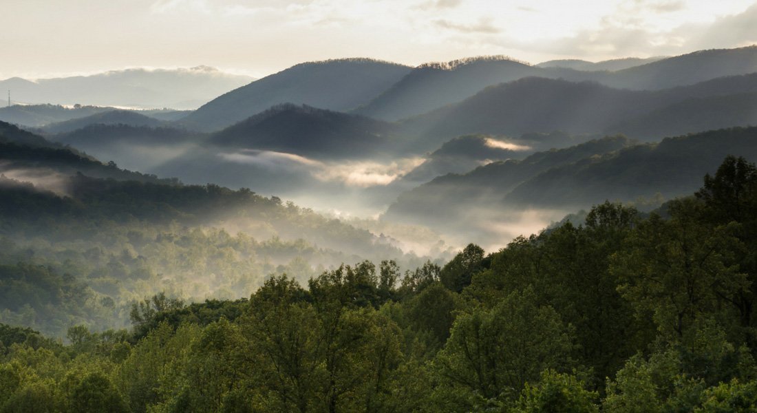 Vue sur le Great Smoky Mountains National Park