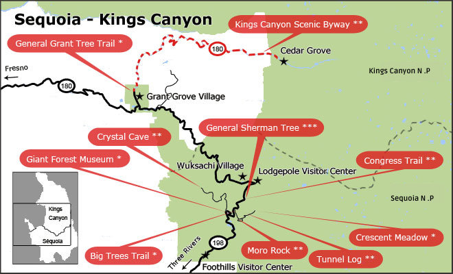 map sequoi and kings canyon