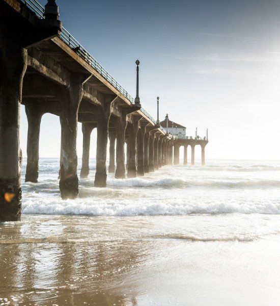 Plage de Manhattan à Los Angeles