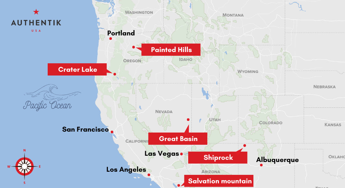 lesser known wonders in America map