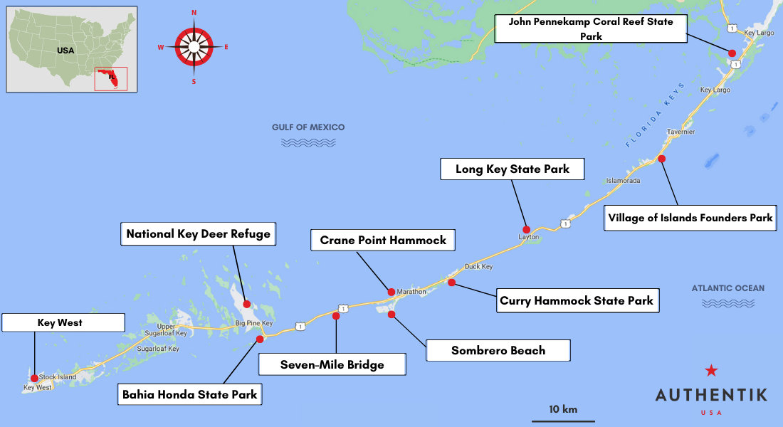 overseas highway florida map