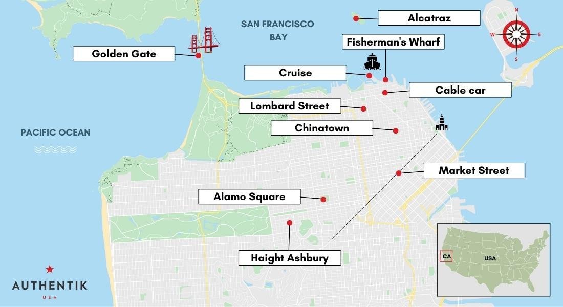 san francisco map of activities