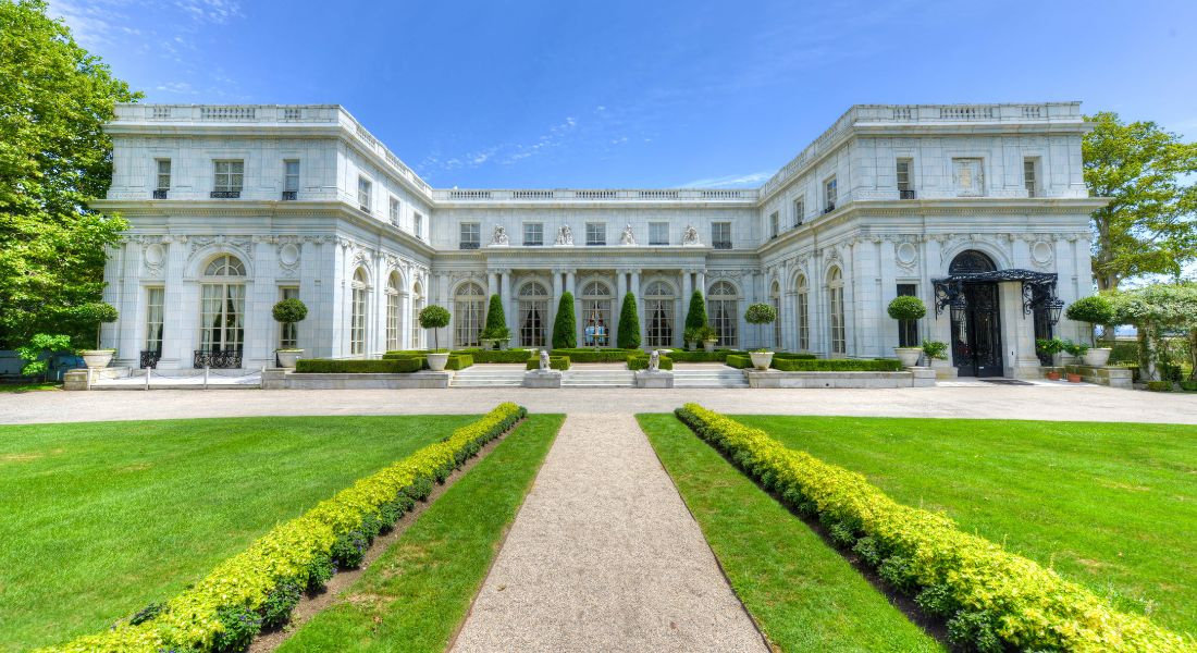 Newport Rosecliff mansion Vue sur le manoir Rosecliff à Newport sur la côte est des USA
