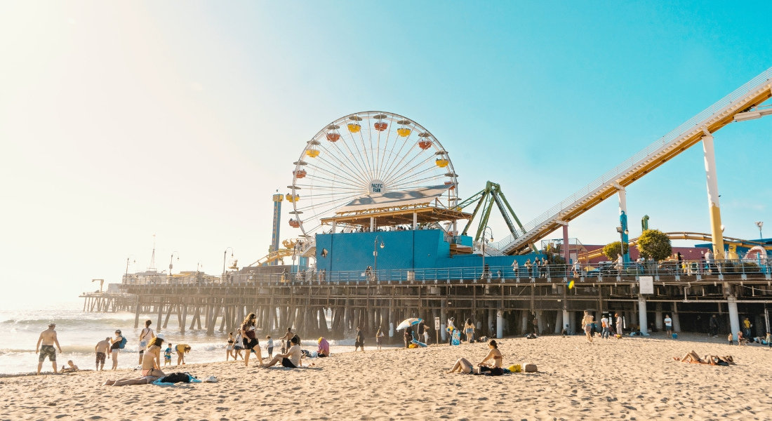 View of the Santa Monica Pier, Los Angeles