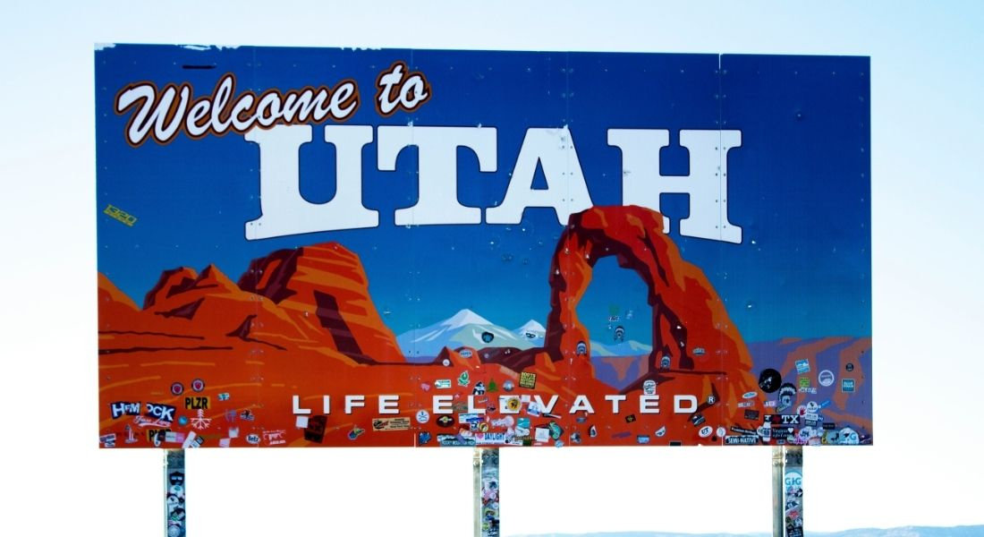 Panneau Utah Panneau état de l'Utah