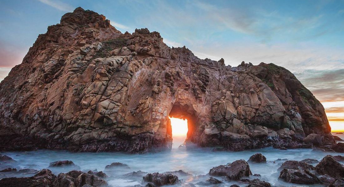 Plage de Pfeiffer en Californie