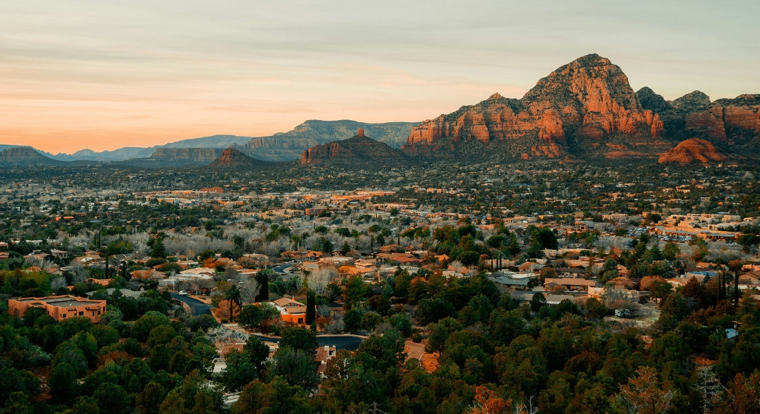 Vue sur Phoenix en Arizona