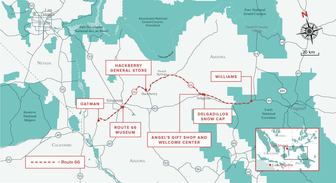 Carte de la Route 66