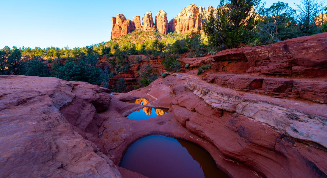 Forêt Nationale Coconino à Sedona Les Seven Sacred Pools de la Forêt Nationale Coconino à Sedona