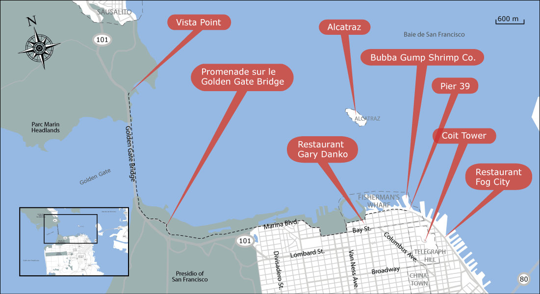 carte voyage san francisco