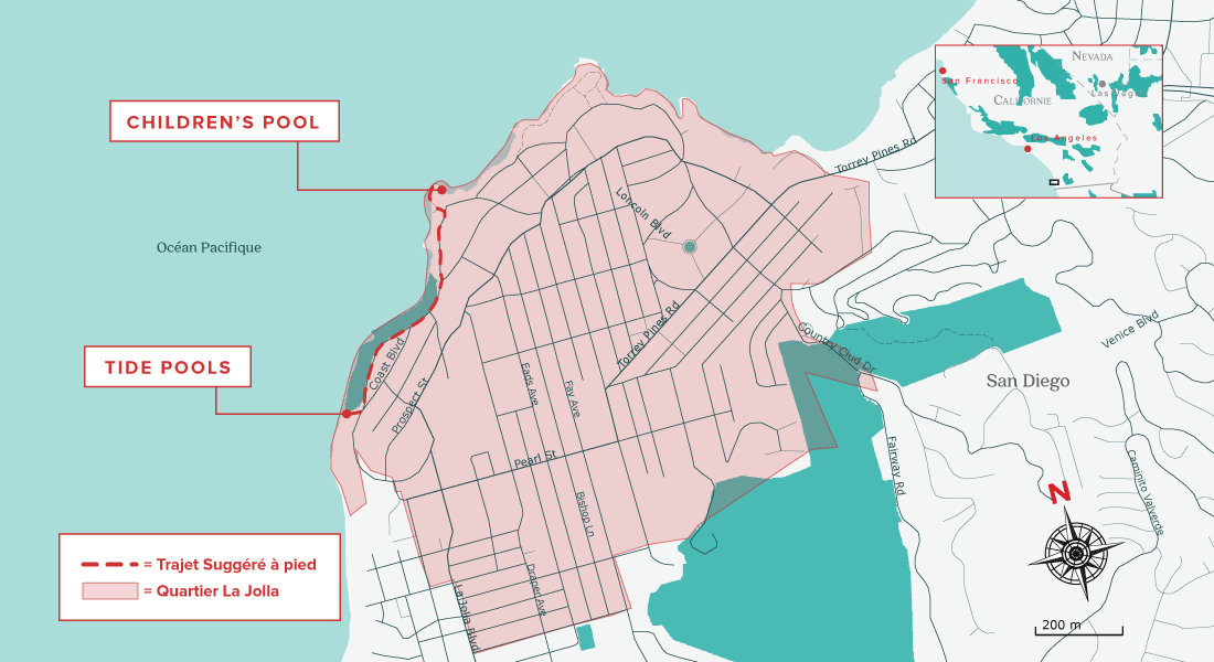 Carte pour visiter San Diego en 2 jours 