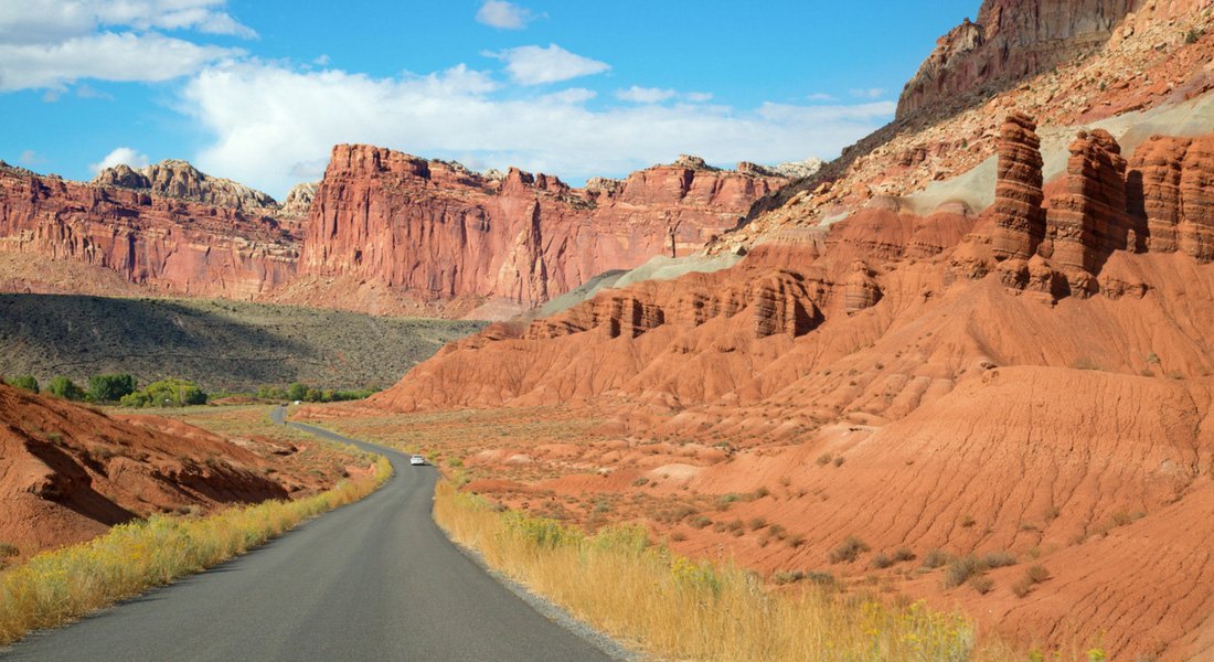 Scenic Drive du parc de Capitol Reef
