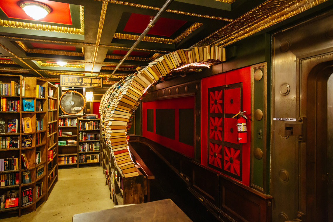 Last Bookstore The famous book tunnel of The Last Bookstore in Los Angeles