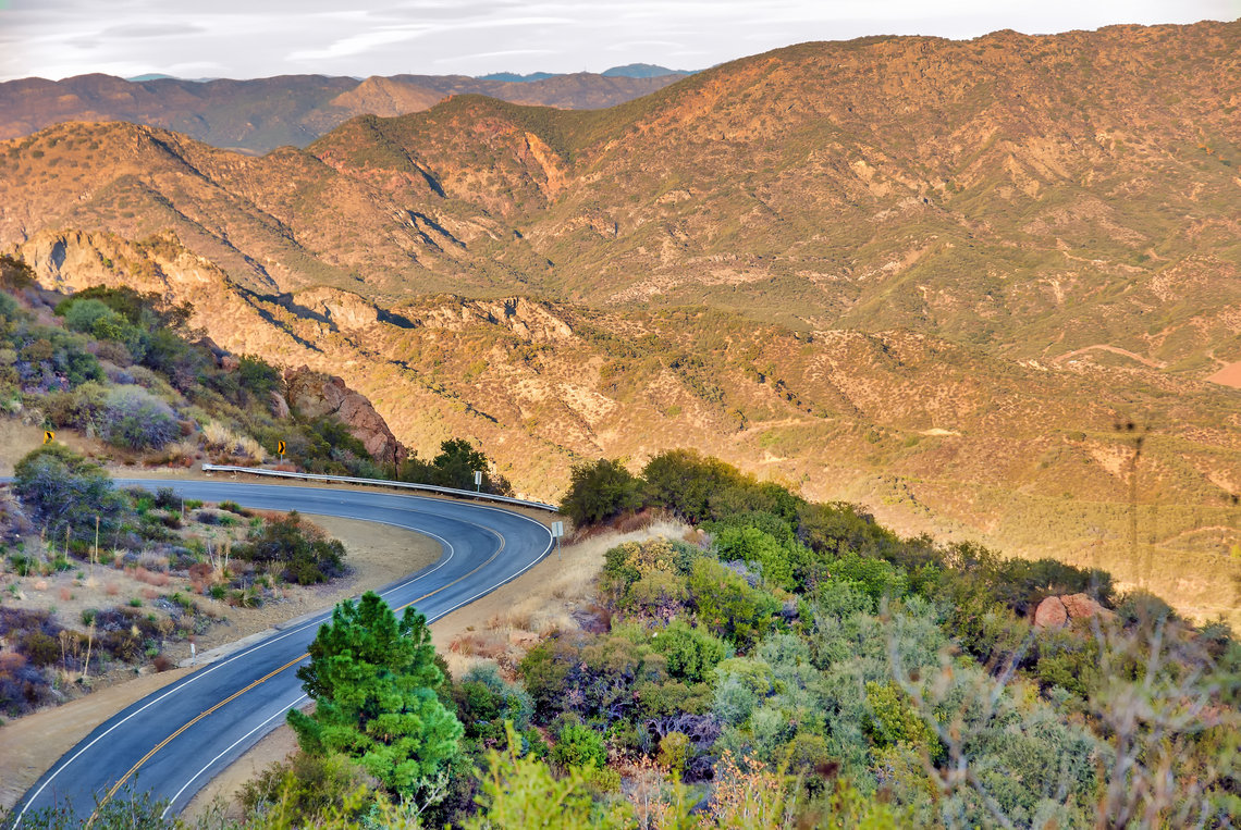 Mulholland Scenic Mulholland Drive winding through the hills of Los Angeles