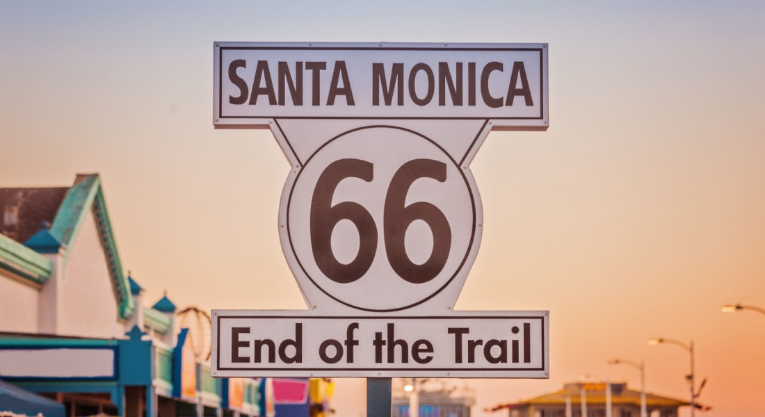 road trip route 66 End of Route 66 in Santa Monica