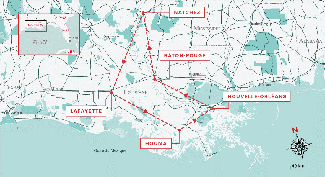 Circuit en Louisiane